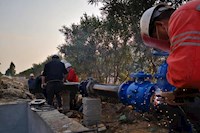 伟德国际1946全力保障供水！临时应急医院已通水